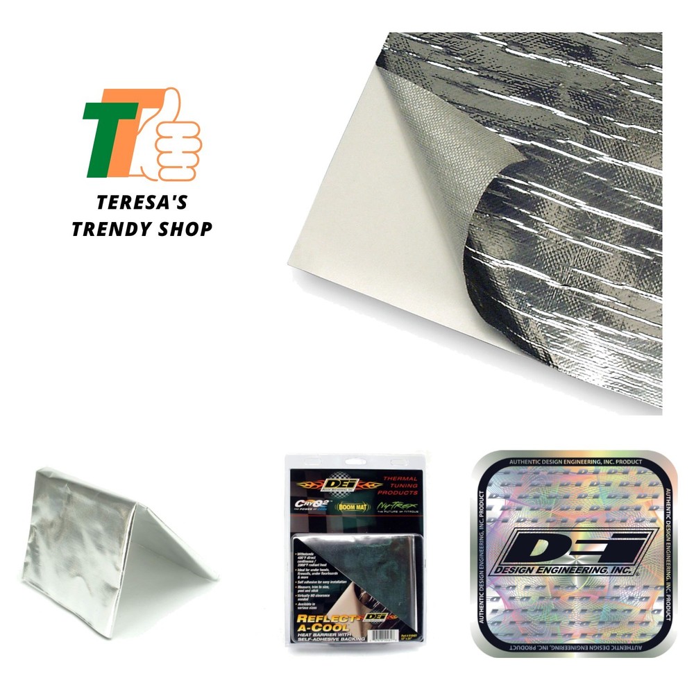 Durable Reflective Adhesive Sheets - Heat Barrier for RVs & Engine Compartments