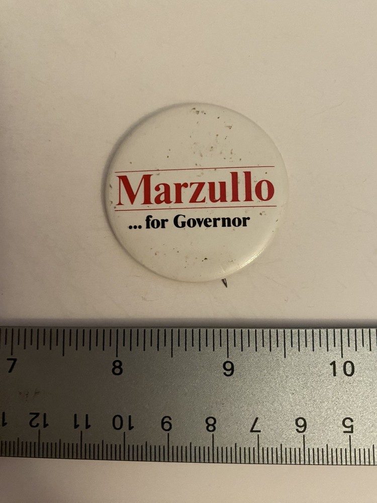Marzullo For Governor Pin Back Button P37