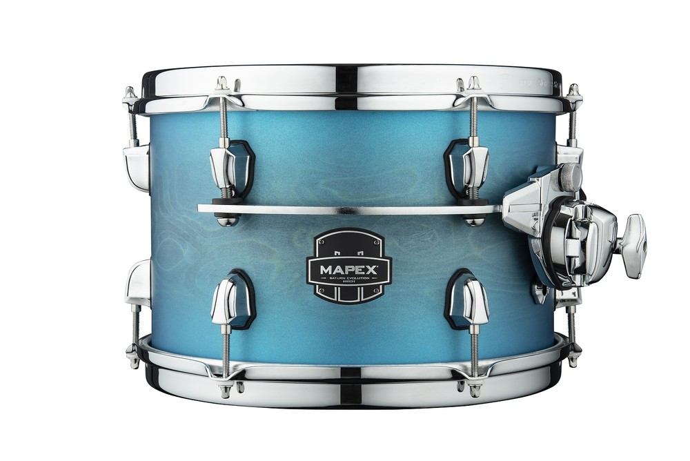 Mapex Saturn Evolution 10x7" Exotic Azure Burst Lacquer Rack Tom | Maple-Walnut
