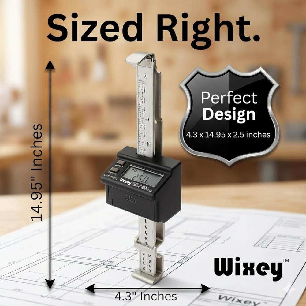 Digital Planer Gauge – Electronic Digital Readout & Thickness Measuring Tool – A