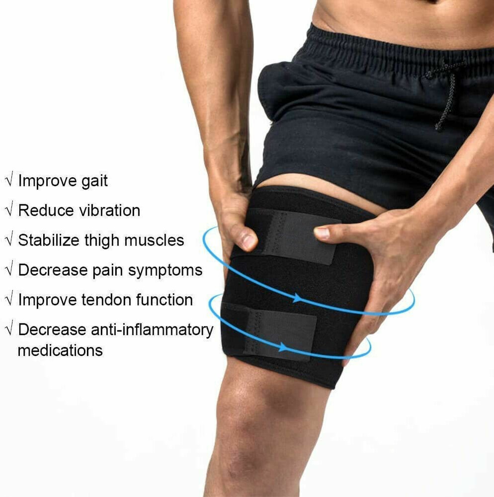 Thigh Hamstring Wrap for Hip Sciatica Nerve Compression Brace Belt Pain Relief++