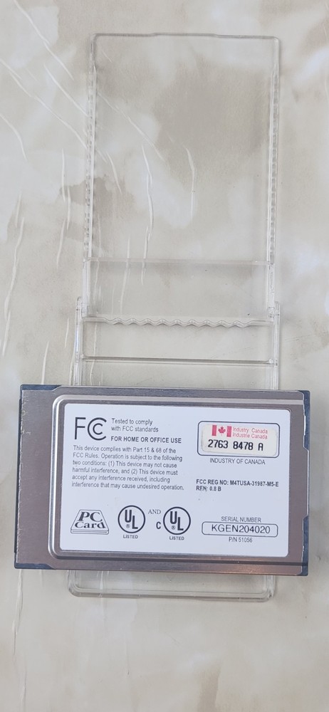 EigerCom 56K PC Card Fax/Modem