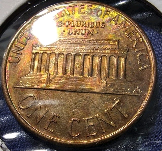1987 D One cent penny Errors 🔥Slight Toning🔥 BU.