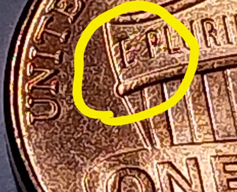 2021 P Error Lincoln Shield Cent. Obv./Rev. Die Cracks.