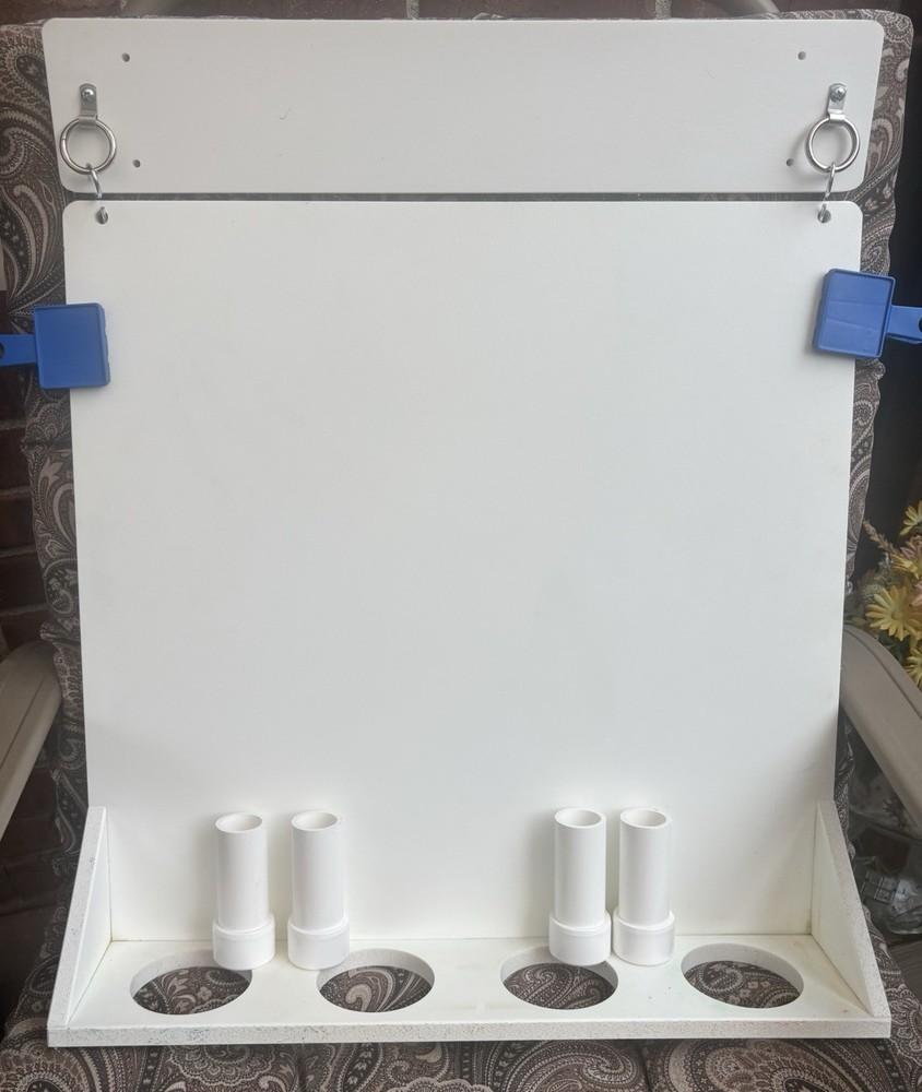 Space Saver Wall Mounted Paint Easel Includes 2 Clips White