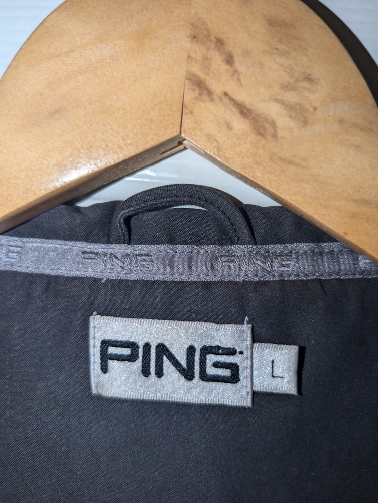 Ping Size Large 1/2 Zip Jacket/ Shower Pullover Good Condition Dark Grey/Black