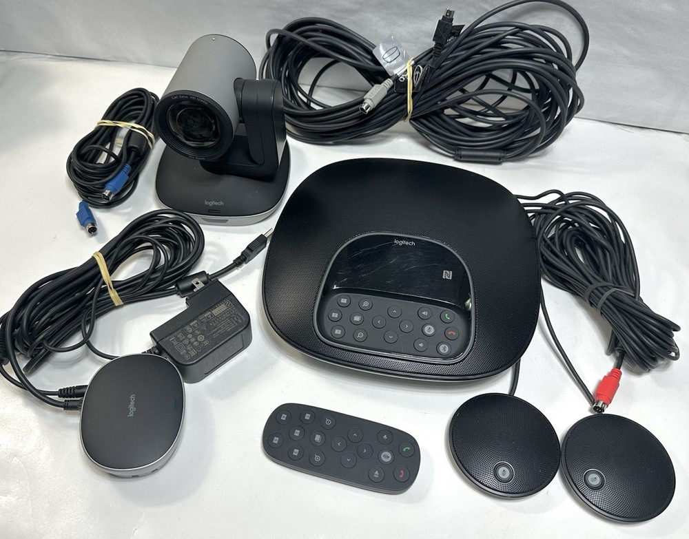 Logitech Group Video Conferencing Bundle w/ Expansion Mics 960-001060- FREE SHIP