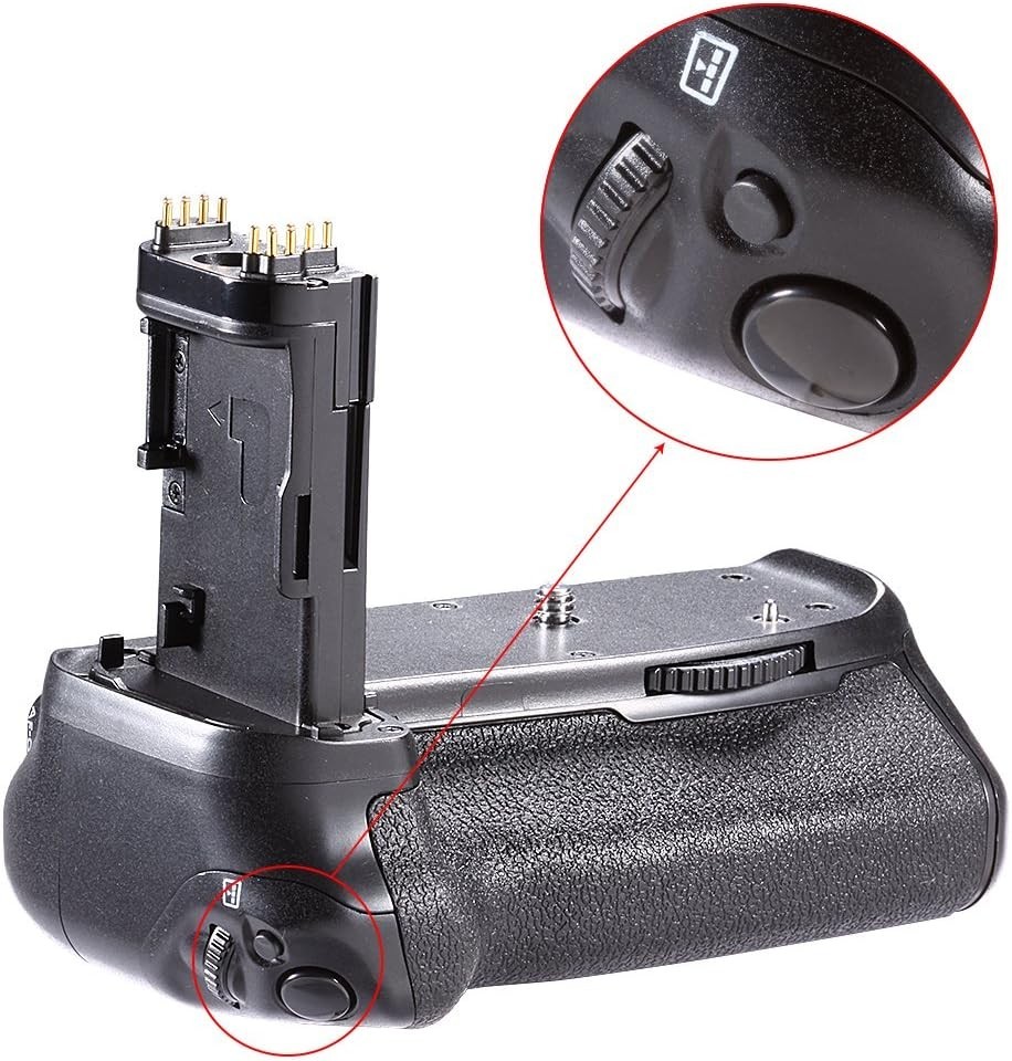 Battery Grip BG-E14 for Canon EOS 90D 80D 70D Vertical Shutter Control