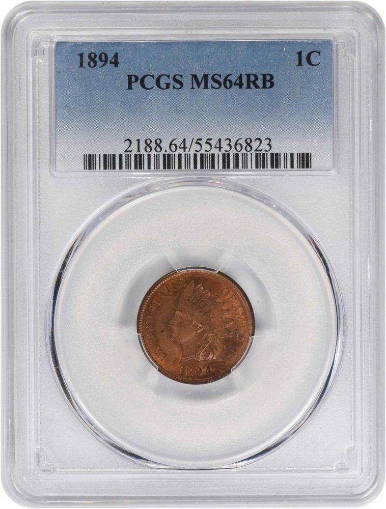 1894 Indian Cent MS64RB PCGS