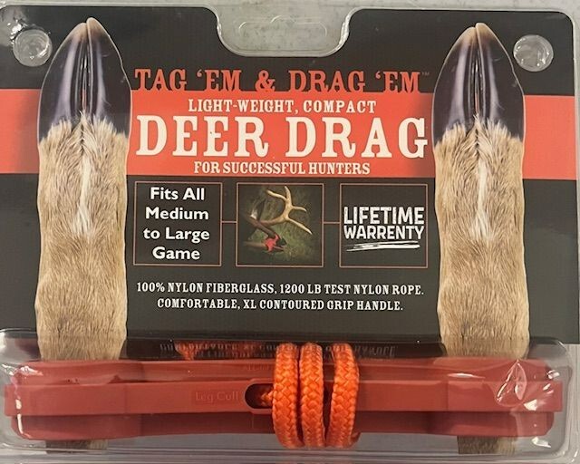 Deer Drag Heavy Duty wth Handle Deer Pull Hunting ~ New In Package