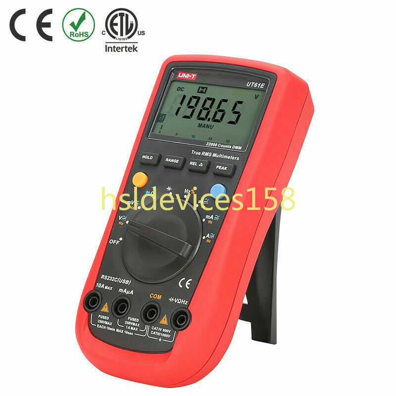 1x Digital Multimeters AC/DC Modern Digital Auto Ranging Multimeters K UT61E