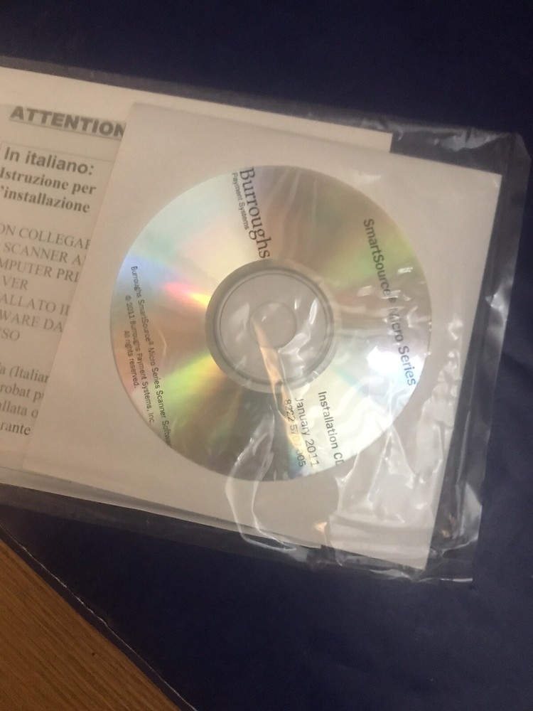 Burroughs SmartSource Micro Series Check Scanner Payment System “Excellent”