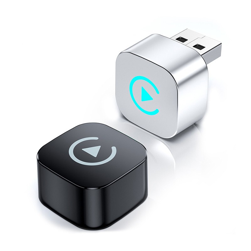 Wireless Carplay Adapter With Alarm Light For IPhone Android Auto 2in1 Wired