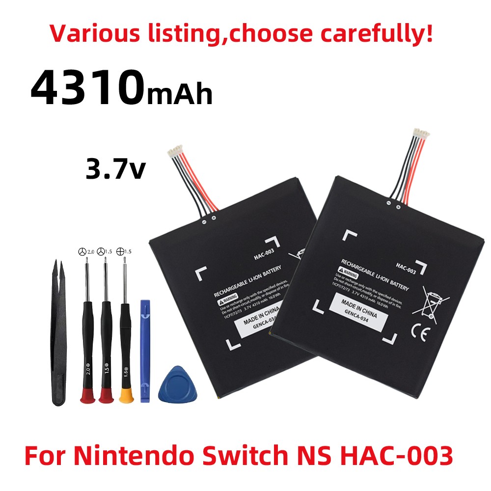 Replacement Battery for Nintendo Switch & Switch Oled HAC-003 4310mAh with Tools