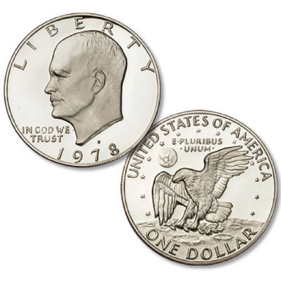 1978-S CLAD PROOF EISENHOWER  DOLLAR