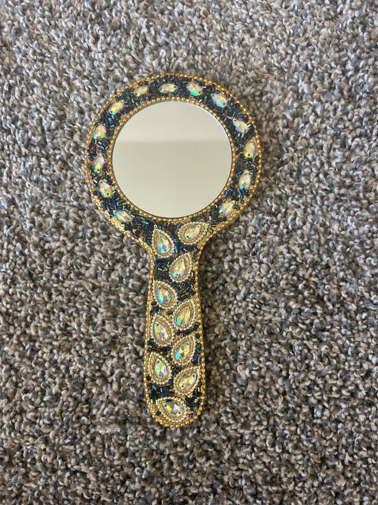 1950s handheld mirror multicolor