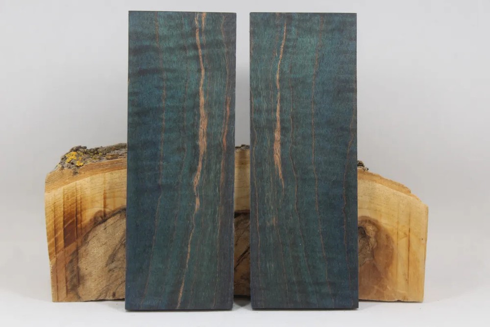 STABILIZED DYED MAPLE CUSTOM KNIFE HANDLE MATERIAL BLANK SCALES (5793)