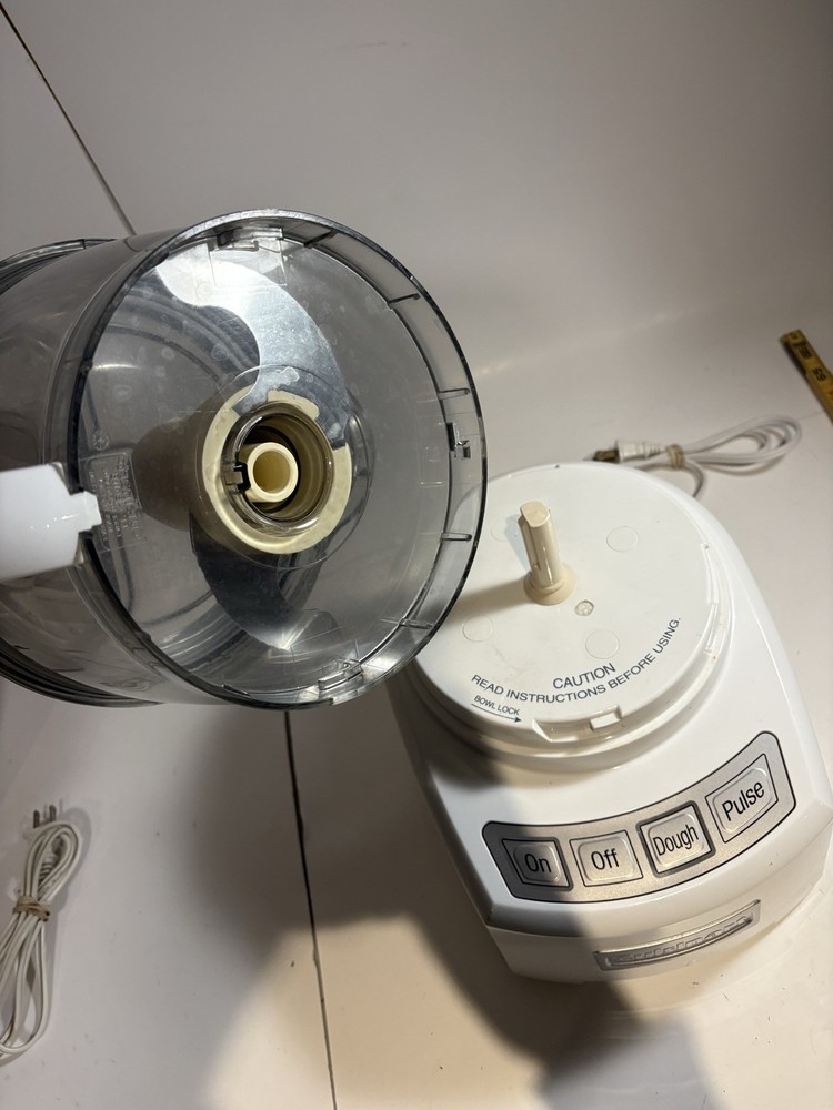 Cuisinart Food Processor Model FP-14 White Tested & Working As Pictured