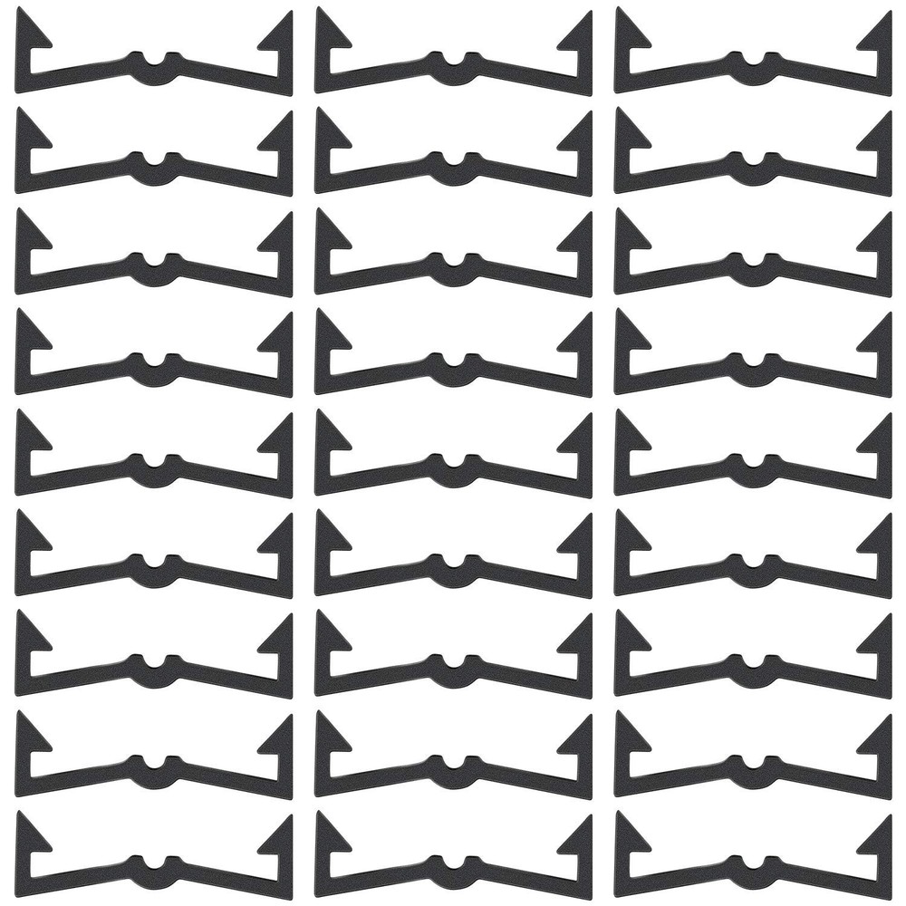 Pegboard Hook Locks Black Plastic Peg Clip Retainers Fixer Board