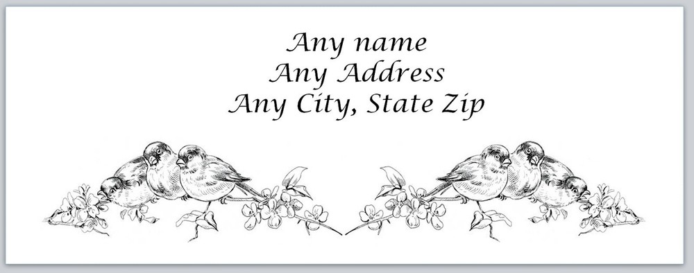 Personalized Address labels Cute Birds  (ac 547)