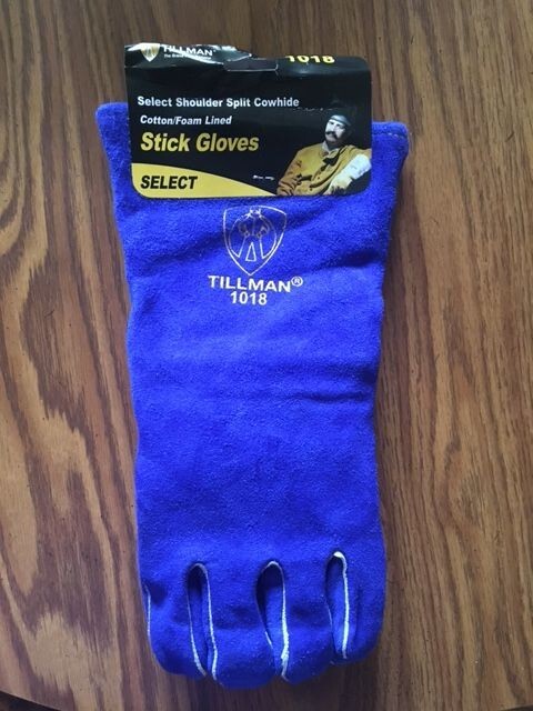 Tillman 1018, Blue Stick Welding Glove New select shoulder split cowhide Large