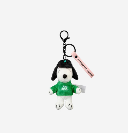 Starbucks x Peanuts Keychain White Green, (100% Authentic)