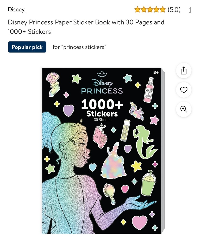 Disney Princess 1000+ Sticker Book