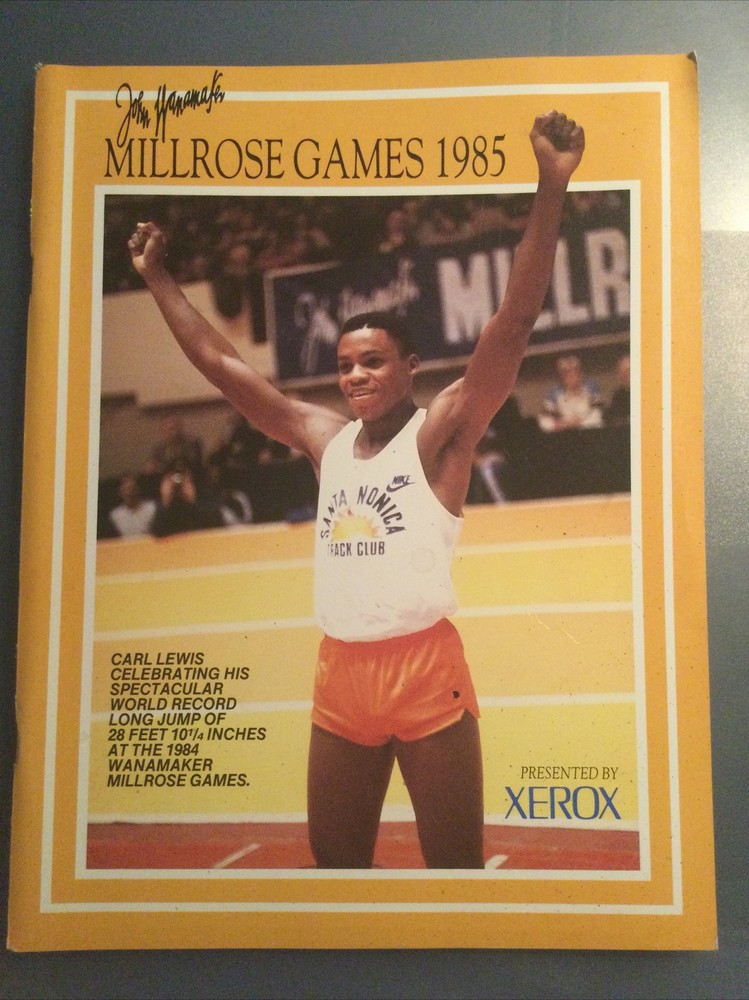 1985 Wanamaker Millrose Games Official Program