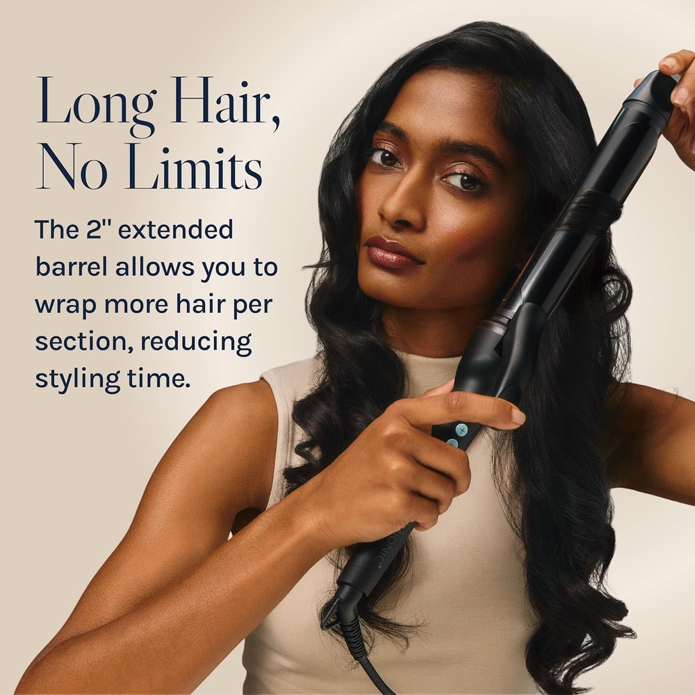 Long Barrel Styler,Curling Iron with Moisture Heat Technology & NanoIonic MX,...