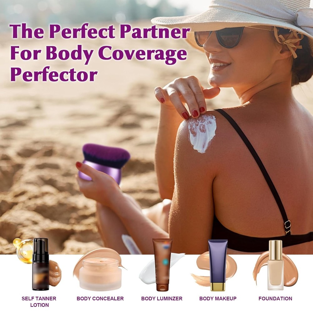Extra Large Body Makeup Brush,75mm Wide-headed Body Coverage Applicator