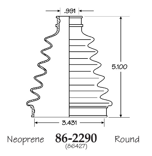 Inner & Outer CV Axle Boot for Ford Escape Front 2001-2012 M/T