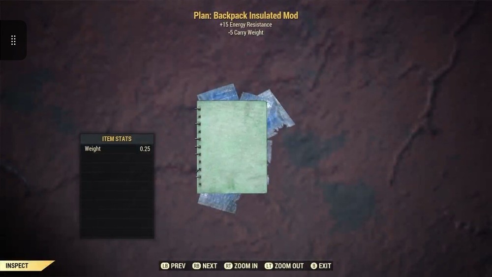 (Xbox) Backpack Insulated Mod Plan