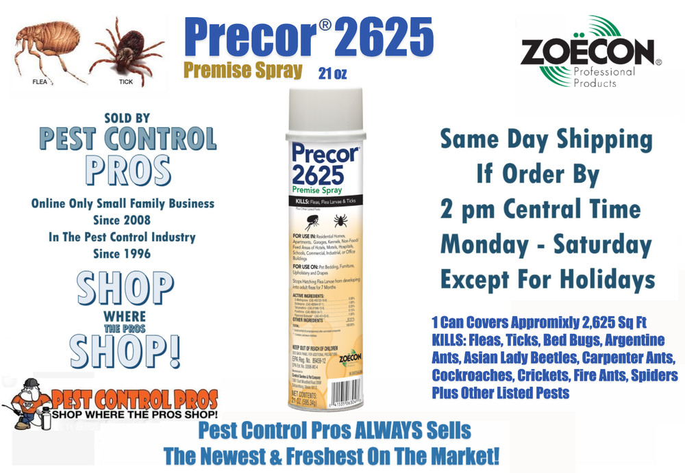 21 oz Precor 2625 Premise Spray Insecticide ~ Kill Fleas (Eggs & Larvae) Ticks