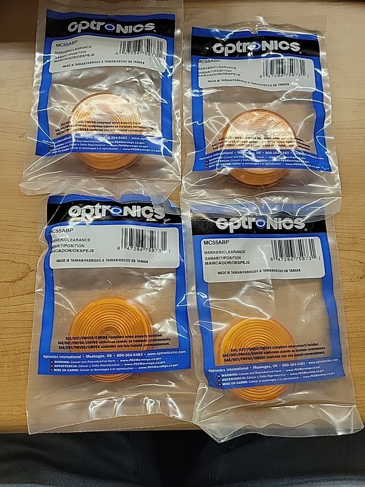 4 PACK Optronics (MC55ABP) Marker/Clearance Light
