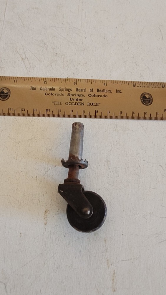 Antique Wood Castor Wheel