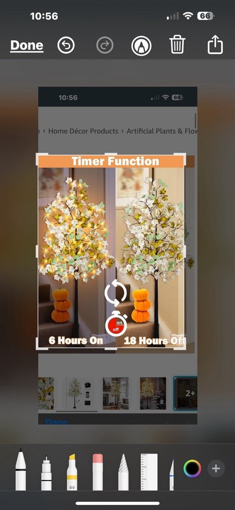 Lightshare Lighted Maple Tree 6FT 96 LED Artificial Fall Tree