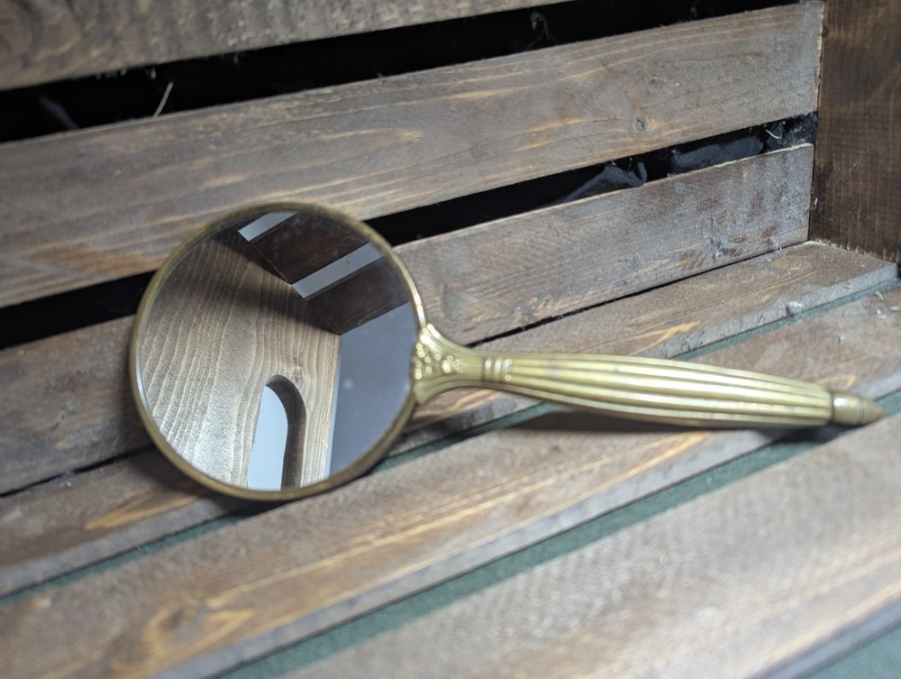 Vintage Art Deco Hand Mirror