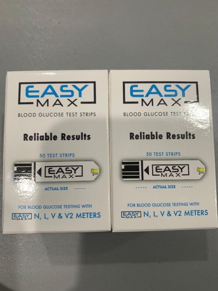 Easymax Blood Glucose 100 Test Strips Exp: 4/28/2025