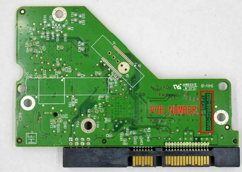 HDD PCB Board number:2060-771698-002 REV P1 HDD Logic Controller PCB Board