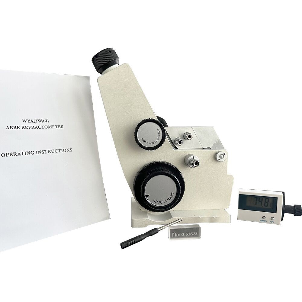 Digital Abbe Refractometer Monocular Abbe Refractometer with 1.3000-1.7000nD