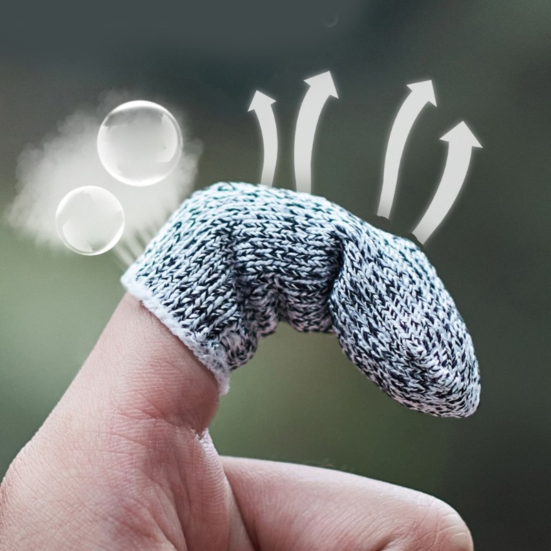 Adjustable Cut Resistant Finger Sleeve Elastic Comfortable Design For Crafting