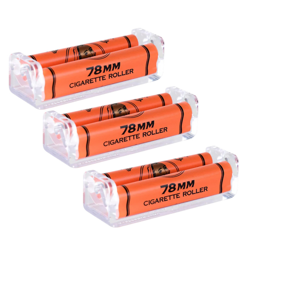 Zig-Zag Cigarette Roller 78mm | Classic Manual Rolling Machine | 4 Pack