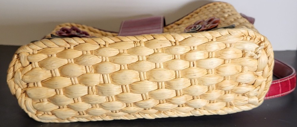 Vintage Straw Woven Handbag by E.G.O.