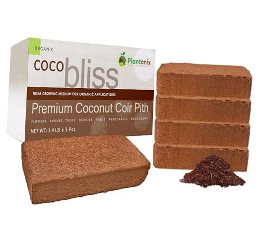 Coco Coir 650gm Bricks (5-Pack) - Organic Coco Coir Coco Coir 650gm (5 Bricks)