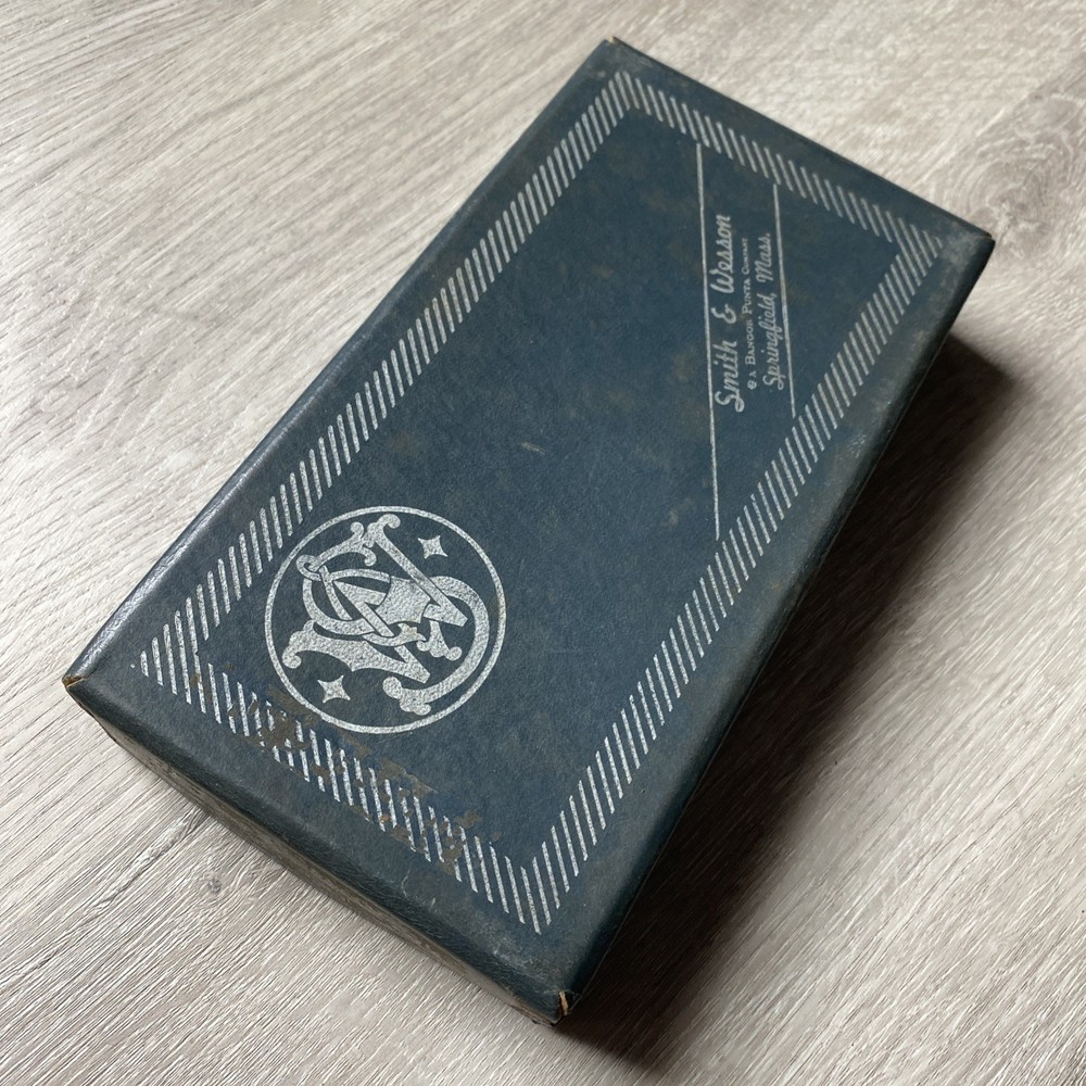 Smith & Wesson Partial No Mdl Label Blue Box 8.5”
