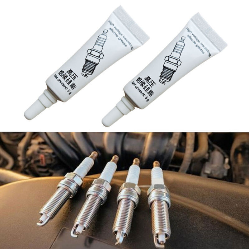 2Pcs Car Spark Plug Insulating Grease High Voltage Electrical Silicone Grease