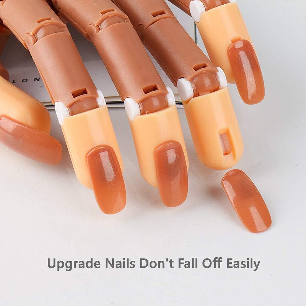 Flexible Nail Training Practice Hand Nail Manicure DIY Practice Tool