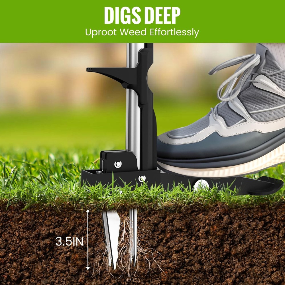 Weed Puller Tool - Dandelion Weed Puller Tool Stand Up Heavy Duty,Made with 4...