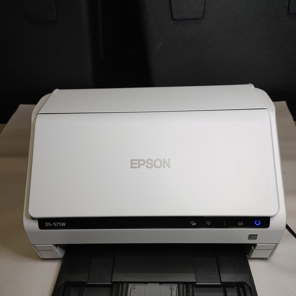 Epson DS-575W Duplex Document Scanner with Power Adapter (Missing Part)