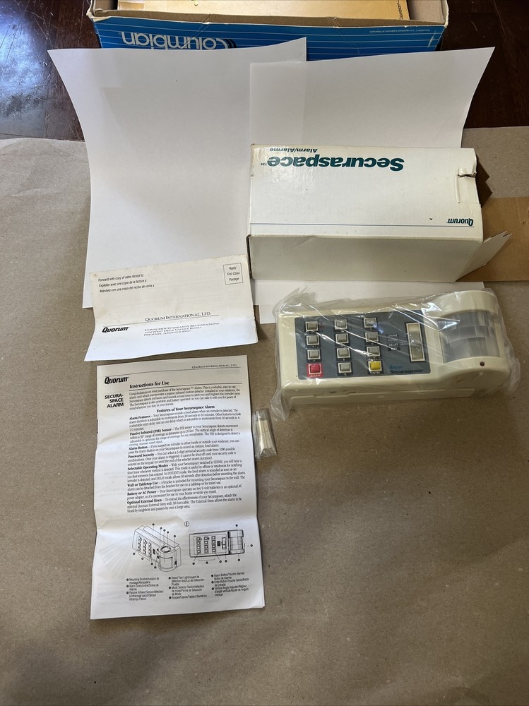 QUORUM Securaspace personal portable entry alarm